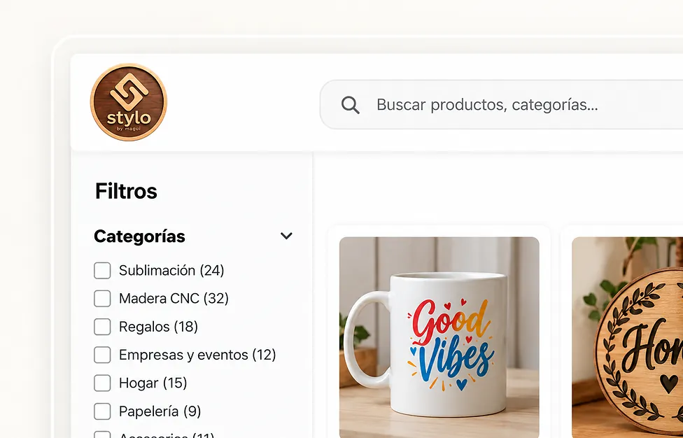 Vista del catálogo Stylo